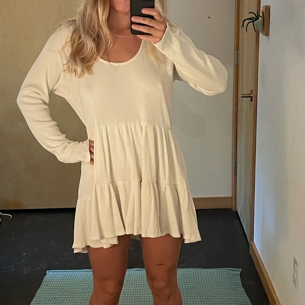 Perfect condition Anthropologie waffle knit baby doll dress